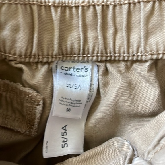 Carter's Beige and Light Green Kids Pants SZ 5T - Picture 2 of 4
